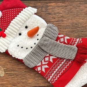 Snowman Christmas stocking